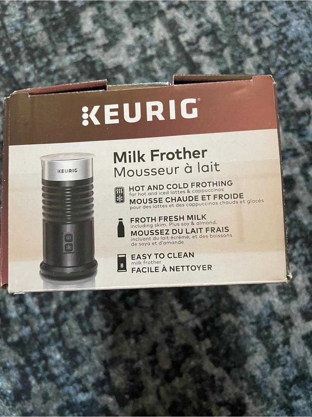 Keurig Milk Frother in Black and Silver new
